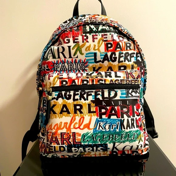 Karl Lagerfeld Women\'s Multicolor Backpack, NWT Karl Lagerfeld | Bags | Karl Lagerfeld Small Black And Multi  main image 3